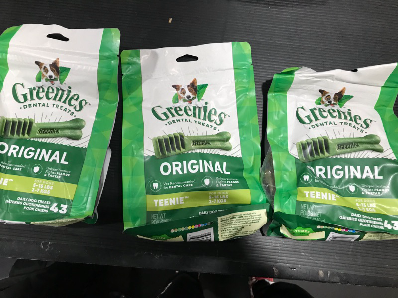 Photo 1 of 3 Pack of GREENIES Original TEENIE Dog Dental Chews