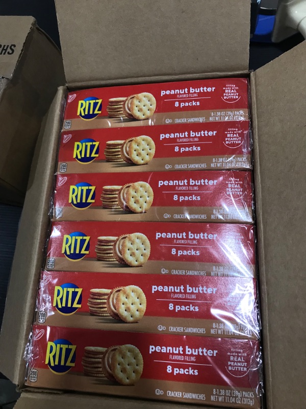 Photo 2 of 2 Pack of RITZ Peanut Butter Sandwich Crackers 