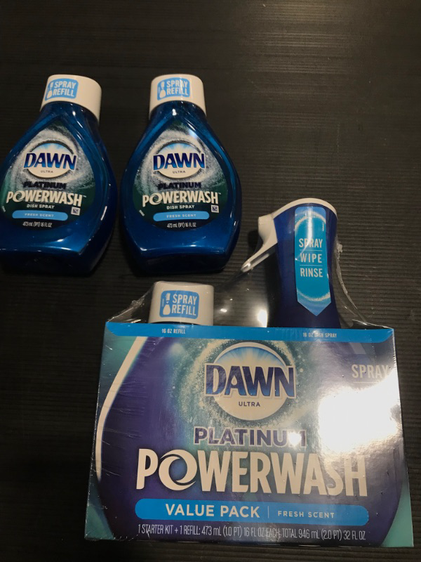 Photo 3 of Dawn Platinum Powerwash Dish Soap 1 Spray 2 Refills