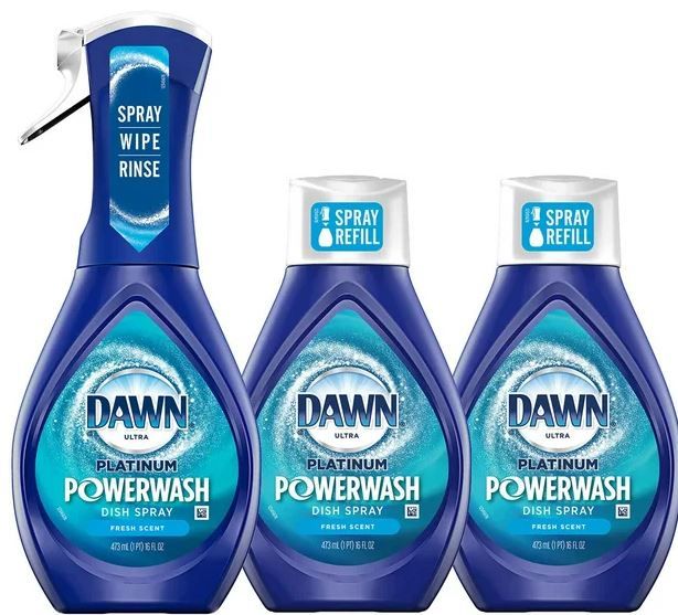 Photo 1 of Dawn Platinum Powerwash Dish Soap 1 Spray 2 Refills