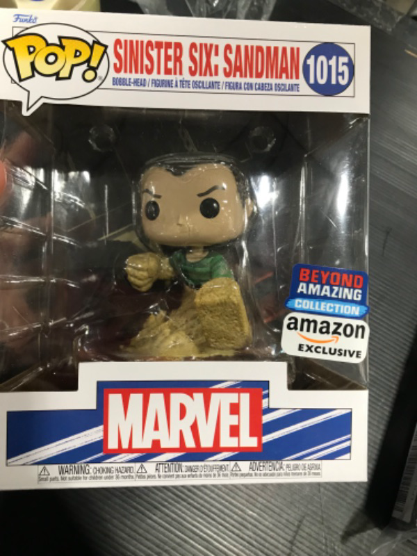 Photo 2 of Funko Pop! Marvel Sinister Six: Sandman Beyond Amazing Collection Amazon Exclusive Figure