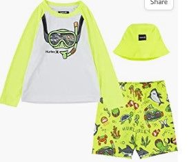 Photo 1 of Hurley Boys' Swim Suit 2-Piece Outfit Set
