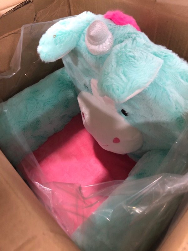 Photo 2 of Animal Adventure | Sweet Seats | Teal Unicorn | Soft Plush Children's Chair