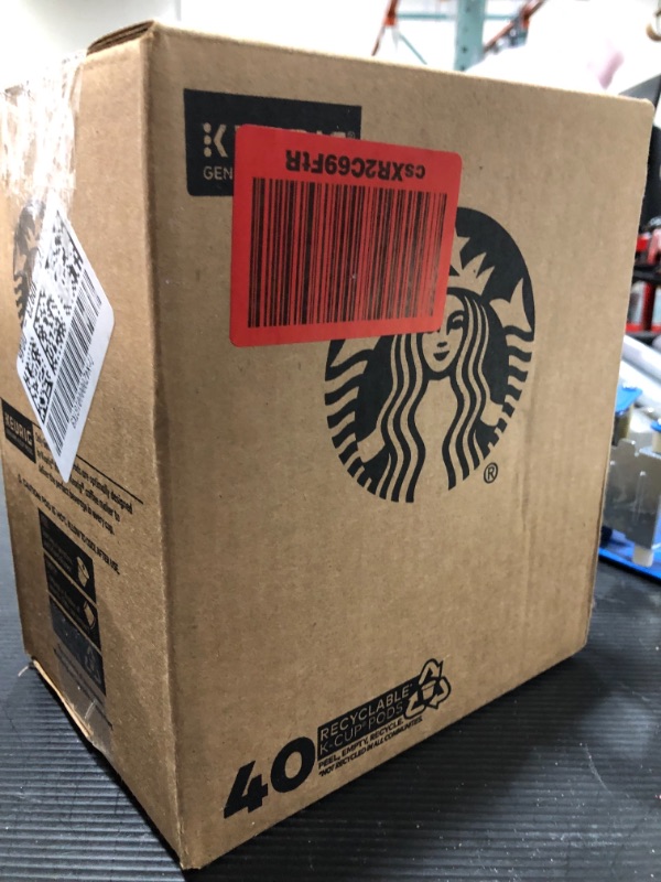 Photo 1 of Starbucks K-Cup Coffee Pods—Starbucks Blonde, Medium & Dark Roast Coffee—Variety Pack—100% Arabica—1 box (40 pods total)