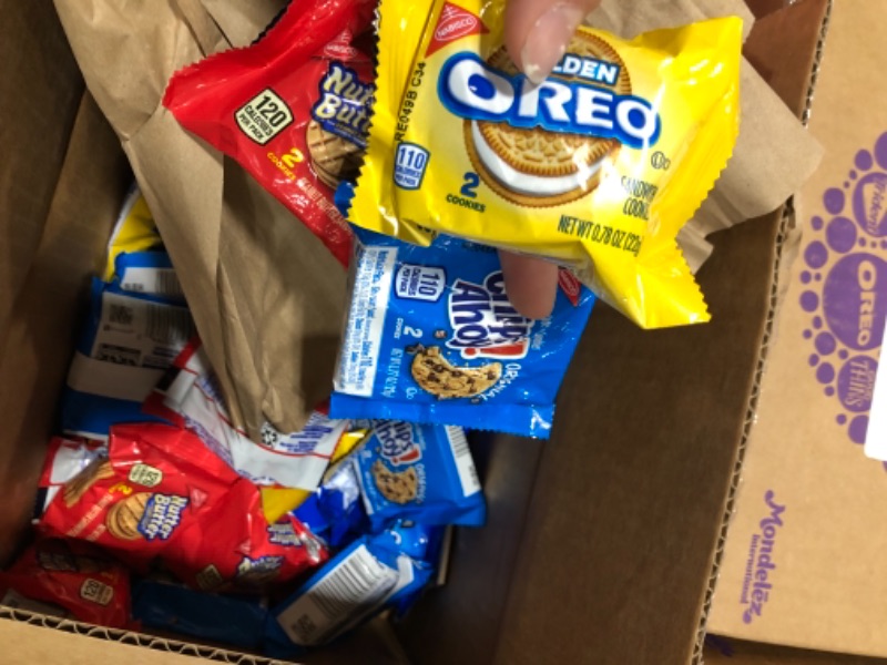 Photo 3 of 2 PACK of OREO Original, OREO Golden, CHIPS AHOY! & Nutter Butter Cookie Snacks Variety Pack