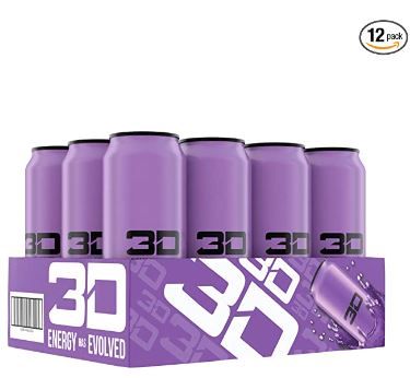 Photo 1 of 3D Energy Drink - Purple - 12 Pack