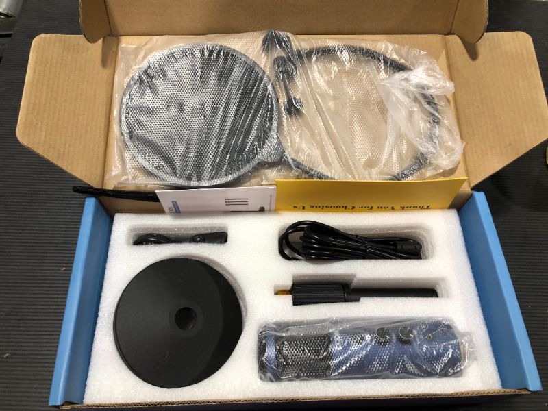 Photo 1 of CODN USB Microphone, Condenser Microphone for Computer, Professional 192KHZ/24Bit Streaming Podcast Gaming Mic Kit with Adjustable Stand, Pop Filter, Volume Adjustment, Mute Button for YouTube, Studio