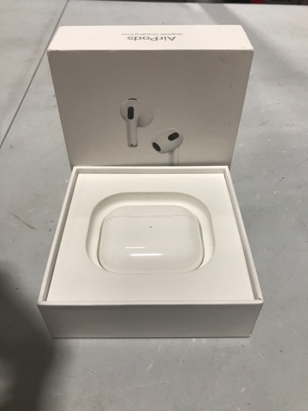 Photo 2 of Apple AirPods (3rd Generation) Wireless Earbuds with MagSafe Charging Case