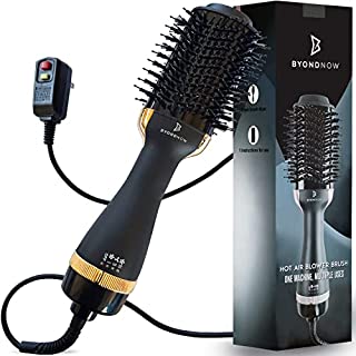 Photo 1 of Professional Hair Dryer Brush – Salon Grade Blow Dry Brush for Faster Drying and Straightening - Ceramic Heater One Step Hair Brush Blow Dryer - Hot Air Brush Hair Volumizer Shiny Hair Less Frizz (B097YXFP93)
