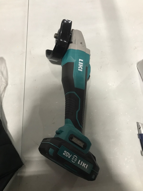 Photo 3 of 20V Cordless Angle Grinder, 4-1/2''Cordless Grinders, Metal Cut Off /Polish Tool, With 2.0Ah Battery& Charger, For Cutting And Grinding
