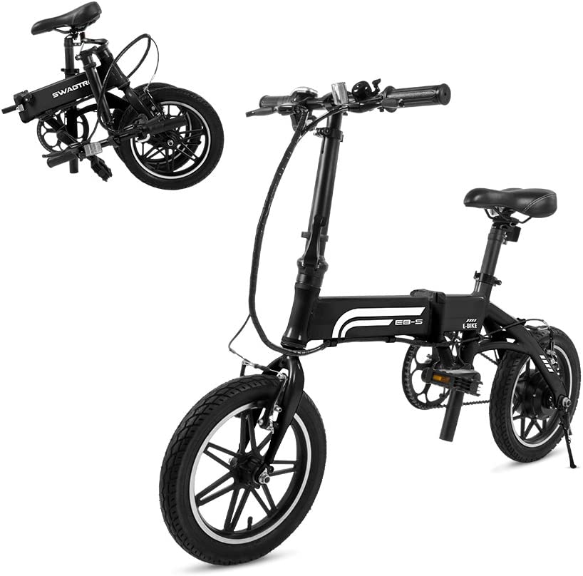 Photo 1 of PARTS ONLY.  NONFUNCTIONAL Swagtron Swagcycle EB-5 Lightweight Aluminum Folding Electric Bike with Pedals 