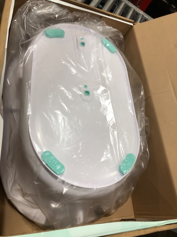 Photo 2 of 4-in-1 Grow-with-Me Bath Tub by Frida Baby Transforms Infant Bathtub to Toddler Bath Seat with Backrest for Assisted Sitting in Tub