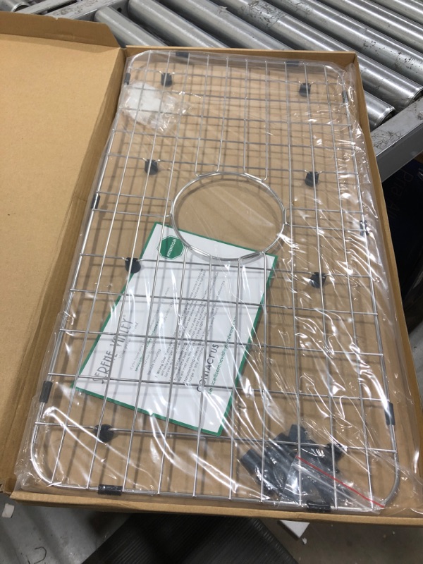 Photo 1 of Serene Valley Sink Bottom Grid 24-1/8" x 12-5/8", Centered Drain with Corner Radius 1-1/2", Sink Protector NLW2412C
