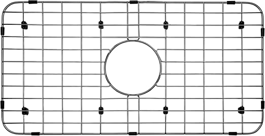 Photo 1 of Serene Valley Sink Bottom Grid 24-1/8" x 12-5/8", Centered Drain with Corner Radius 1-1/2", Sink Protector NLW2412C

