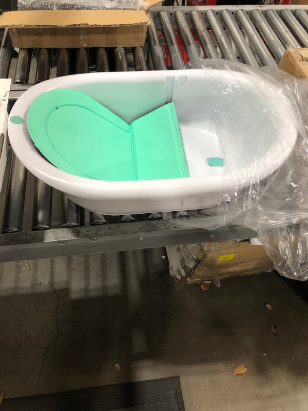 Photo 2 of 4-in-1 Grow-with-Me Bath Tub by Frida Baby Transforms Infant Bathtub to Toddler Bath Seat with Backrest for Assisted Sitting in Tub