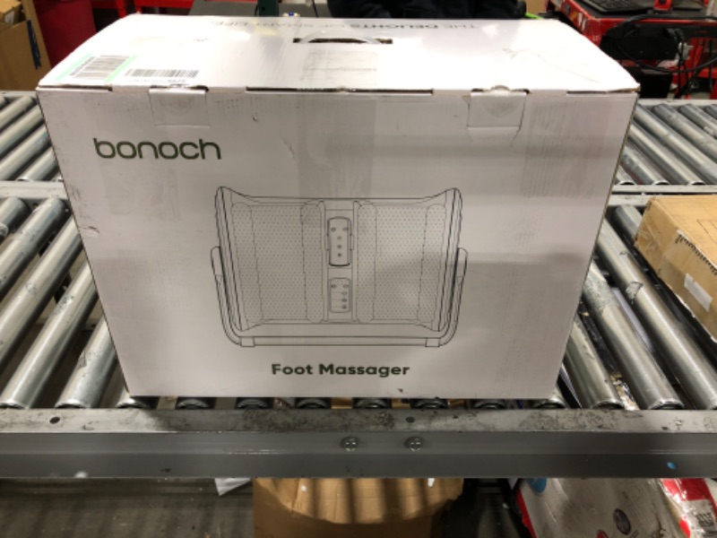 Photo 6 of bonoch Shiatsu Foot Massager Machine with Heat, Foot and Calf Massager with Remote, 3 Intensity Heat Therapy Kneading Air Compression, Foot Massager for Plantar Fasciitis Neuropathy Blood Circulation Gray