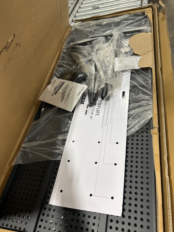 Photo 1 of Aecxm 2pack-1.64x4ft Garage Storage Rack Floating Wall Shelves Garage Shelves Heavy Duty Sturdy Wall Shelves Wall Mounted Shelves (Black) 1.64x4ft-2Pack Black