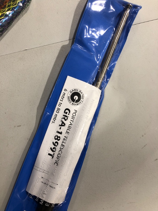 Photo 3 of GRA-1899T multiband HF VHF (80m-6m) 3.5-50MHz Handheld Portable Telescopic Antenna Max QRP for YAESU FT-817 FT-817ND FT-818 FT-857D MFJ X5105 or KX3 ICOM IC-705, BNC