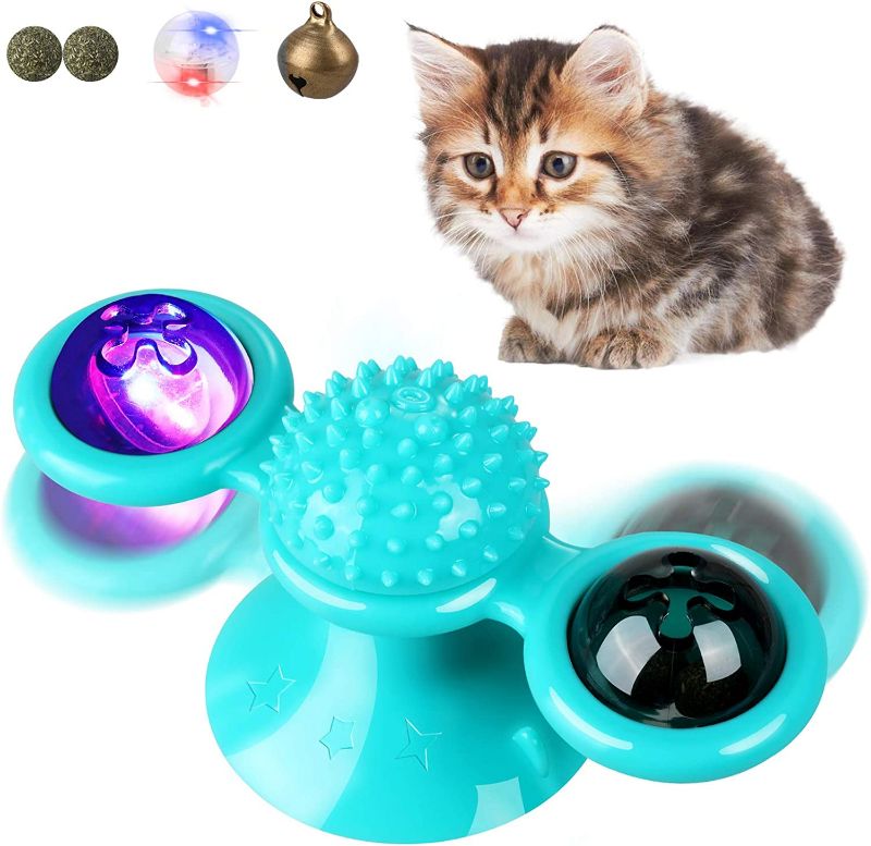 Photo 1 of 
Zacro Windmill Cat Toy - Interactive Toys for Indoor Cats, Catnip Toys with Suction Cup, Light Ball and Bell, Kitten Toys, Durable Toothbrush Chew Toys
