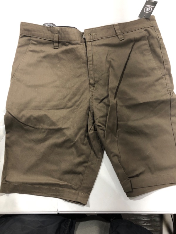 Photo 2 of 
Volcom Men's Vmonty Stretch Chino Short, Mushroom, Size 34
