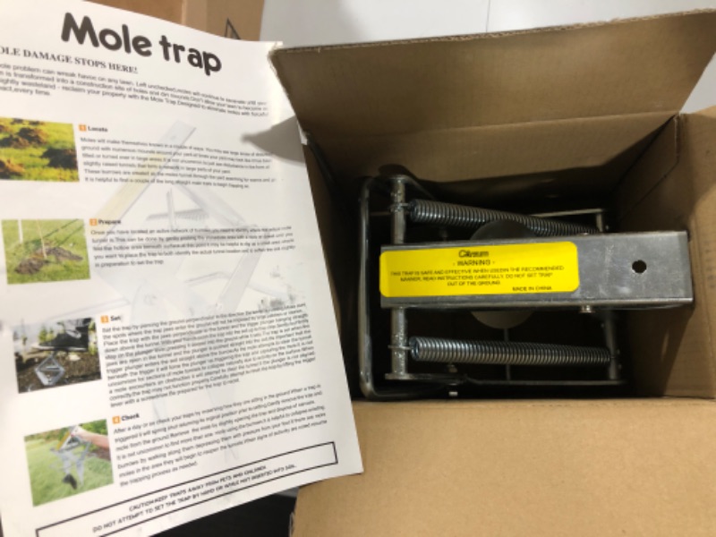 Photo 1 of  Mole Trap Gopher Trap Easy Set Eliminator Scissor Trap
