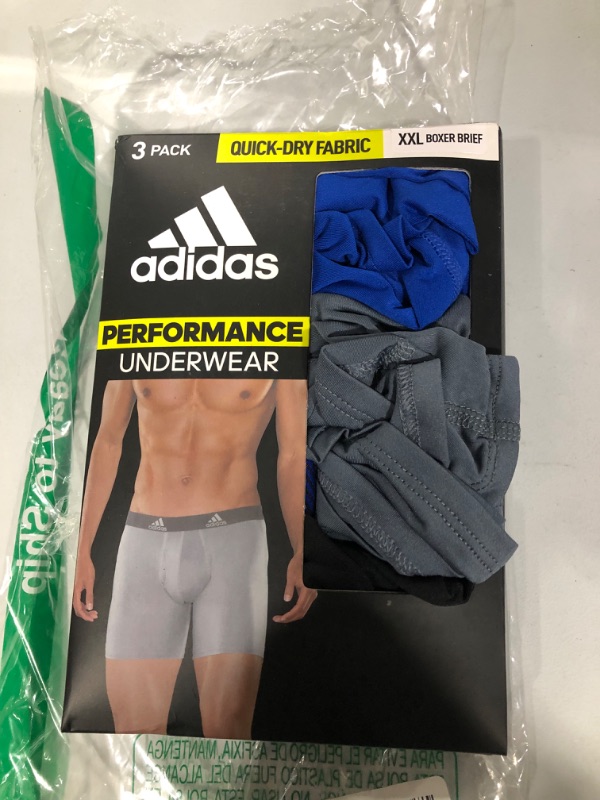 Photo 2 of adidas Men's Performance Boxer Brief Underwear (3-Pack) 2XL
