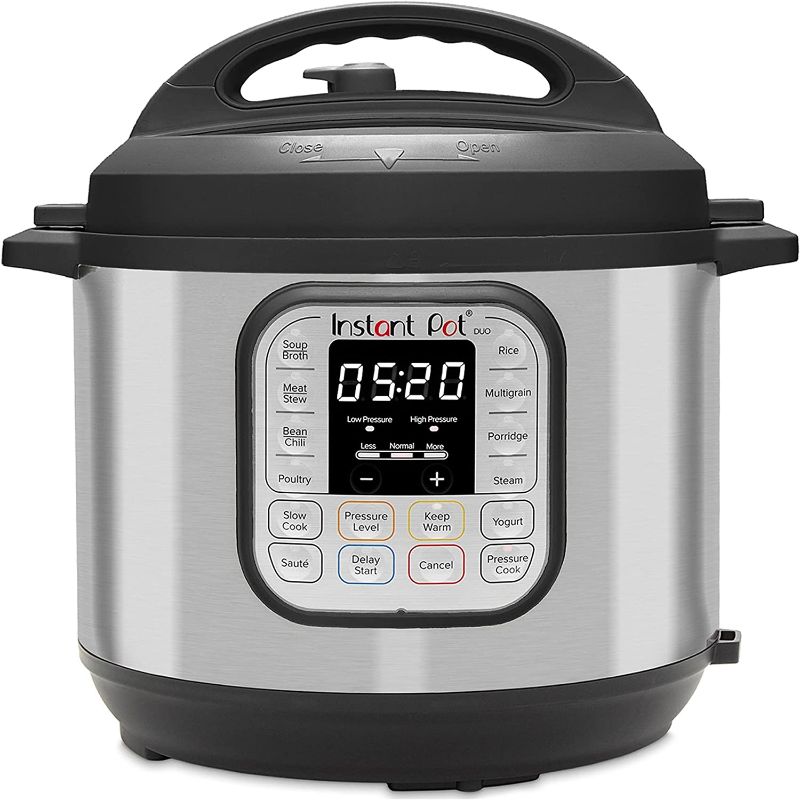 Photo 1 of Instant Pot Duo 7-in-1 Electric Pressure Cooker, Slow Cooker, Rice Cooker, Steamer, Sauté, Yogurt Maker, Warmer & Sterilizer, Includes App With Over 800 Recipes, Stainless Steel, 8 Quart
