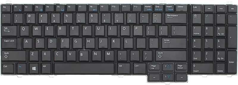 Photo 1 of ANTWELON Replacement Laptop Keyboard No Backlight for DELL E5540 15-5000 E6540 US Layout
