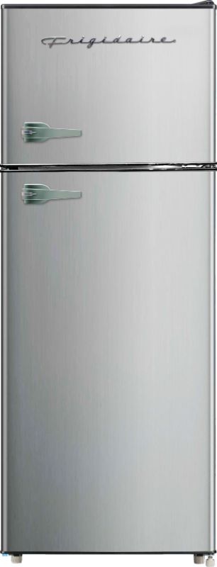 Photo 1 of Frigidaire EFR751, 2 Door Apartment Size Refrigerator with Freezer, 7.2 cu ft, Platinum Series, Stainless Steel, 7.5
