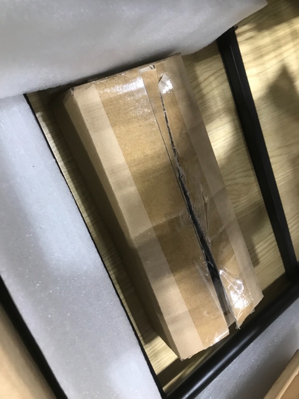 Photo 1 of TOOLF Kitchen Island Serving Cart with Utility Wood Tabletop, 4-Tier Rolling Storage Cart with 2 Basket Drawers, Universal Lockable Casters for Home, Dining Room, Office, Restaurant, Hotel 