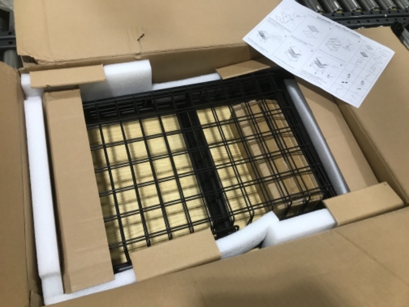 Photo 2 of TOOLF Kitchen Island Serving Cart with Utility Wood Tabletop, 4-Tier Rolling Storage Cart with 2 Basket Drawers, Universal Lockable Casters for Home, Dining Room, Office, Restaurant, Hotel 