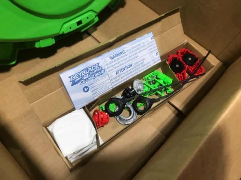 Photo 1 of BEYBLADE Burst QuadDrive Interstellar Drop Battle Set, Set Stadium, 2 Battling Tops and 2 Launchers, Toys for 8 Year Old Boys & Girls & Up

