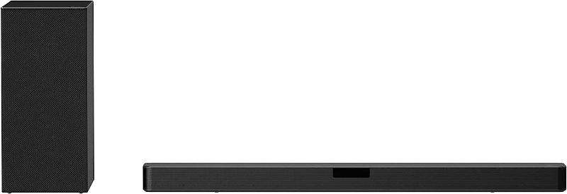 Photo 1 of LG SN5Y Sound Bar w/Subwoofer, 2.1 ch, 400W, Power, High Res Audio, DTS Virtual: X, AI Sound Pro, Wireless Surround Sound Ready, Bluetooth Connectivity - Black
