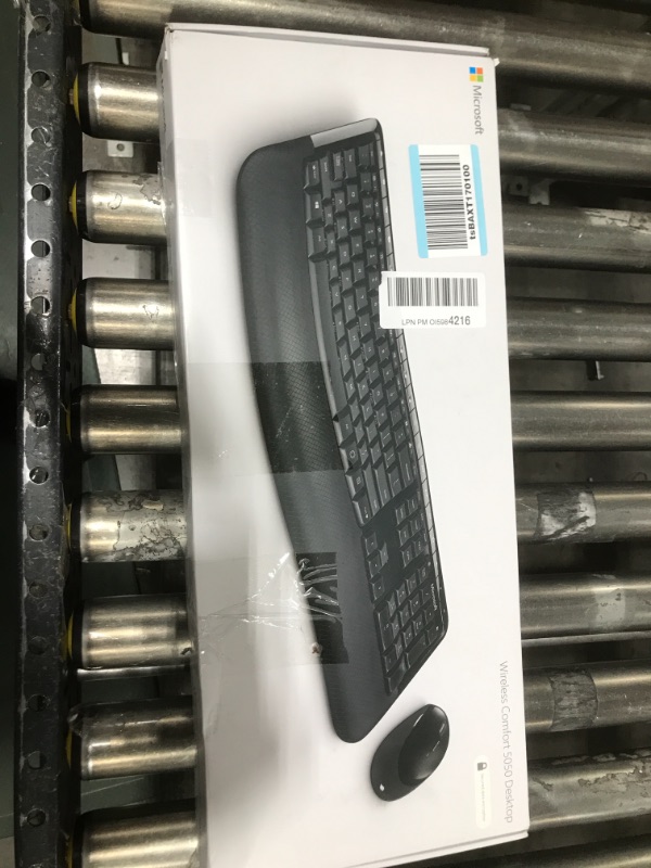 Photo 4 of Microsoft Wireless Comfort Desktop 5050 - Black. Wireless, Ergonomic Keyboard and Mouse Combo. Built-in Palm Rest and Comfort Curve Design. Customizable Windows Shortcut Keys