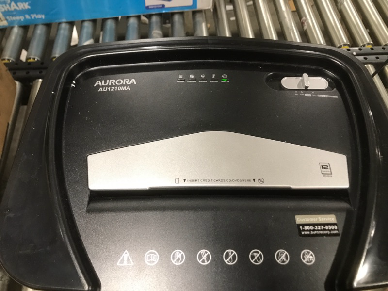 Photo 4 of Aurora AU1210MA Professional Grade High Security 12-Sheet Micro-Cut Paper/ CD and Credit Card/ 60 Minutes Continuous Run Time Shredder