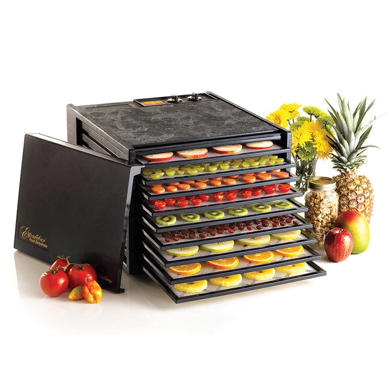 Photo 1 of  Excalibur 3926TB Electric Food Dehydrator Machine with 26-Hour Timer, Automatic Shut Off and Temperature Control, 600-Watt, 9 Trays, Black 