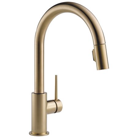 Photo 1 of  Delta Trinsic Single Handle Pull-Down Kitchen Faucet in Champagne Bronze 9159-CZ-DST 