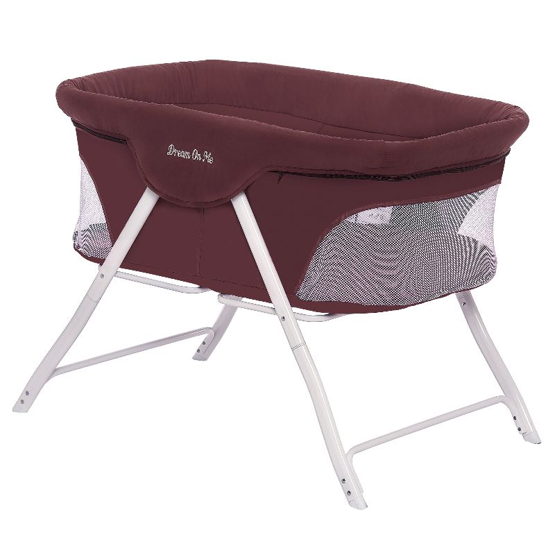 Photo 1 of  Dream on Me Traveler Portable Bassinet in Berry 