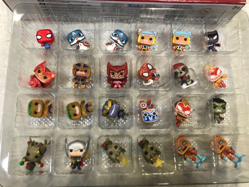 Photo 1 of  Funko Pop! Advent Calendar: Marvel Holiday 2022 - 24 Days W/ Pocket Pops  (already opened) 