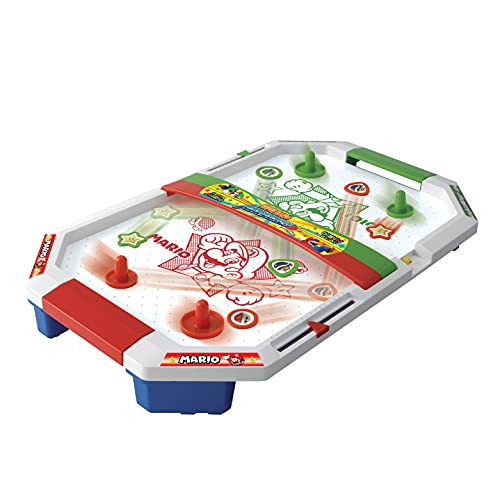 Photo 1 of  Epoch Games Super Mario Air Hockey Tabletop Skill and Action Game with Collectible Super Mario Action Figures 