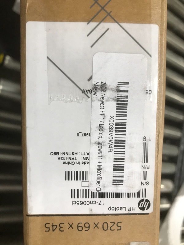 Photo 7 of 2022 Newest HP 17 Laptop, 17.3 " HD+ Touchscreen Display, Intel Core i7-1165G7 Quad-Core Processor, Intel Iris Xe Graphics, 32GB RAM, 512GB PCIe SSD, Backlit Keyboard, Windows 11 + Microfiber Cloth 32GB RAM | 1TB SSD