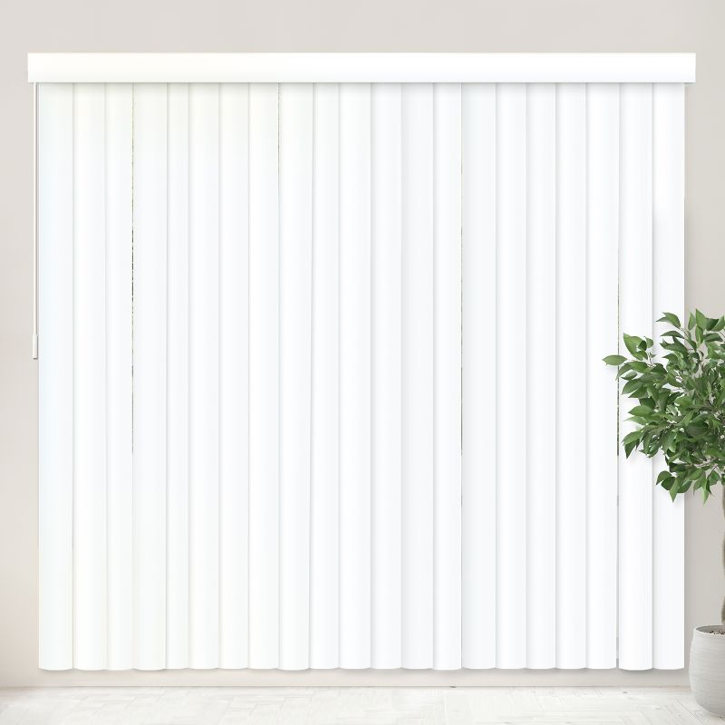Photo 1 of  Chicology Cordless 3.5-inch Vertical Blinds, White, 78X84 