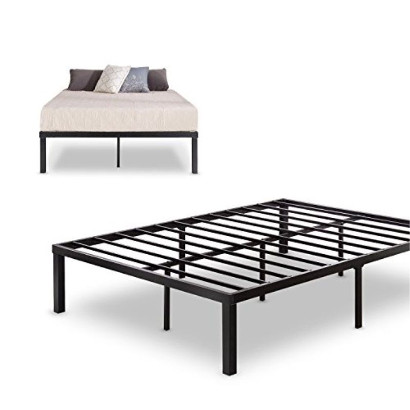 Photo 1 of  Zinus Quick Lock 14 Inch Metal Platform Bed Frame, Mattress Foundation, No Box Spring Needed, Queen 