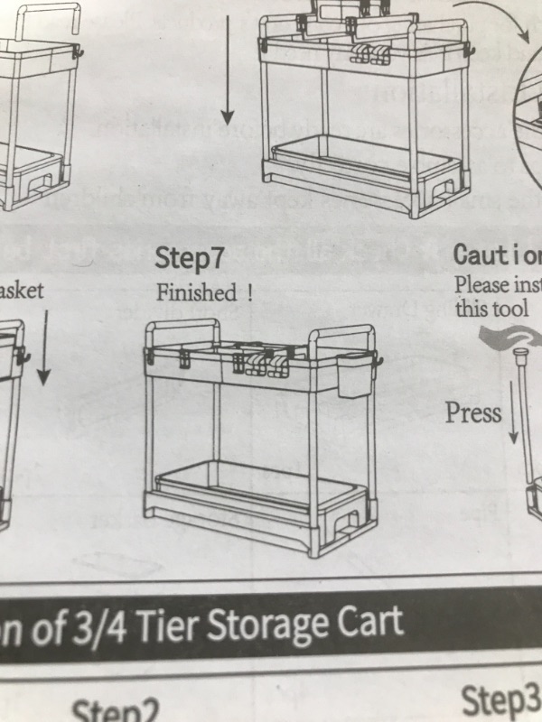 Photo 1 of 2 tier sliding storage organizer 2 PACK