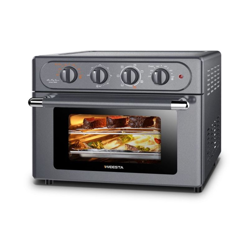 Photo 1 of  WEESTA KA23W 24 Quart Large Countertop Air Fryer Convection Oven Combo, Silver - 18.96 