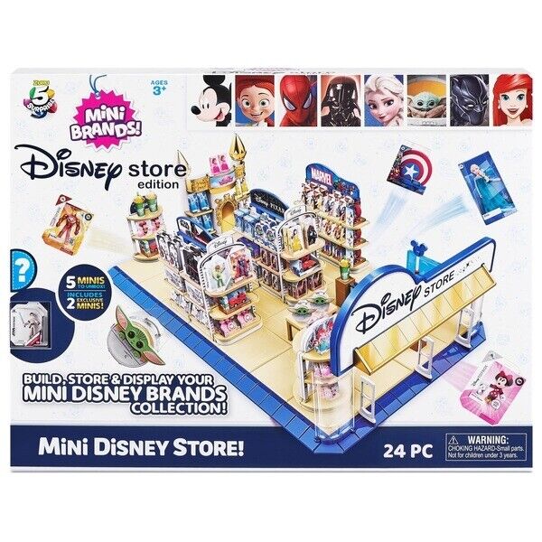 Photo 1 of  5 Surprise Disney Store Mini Brands Toy Store Playset with 2 Exclusive Minis by ZURU 