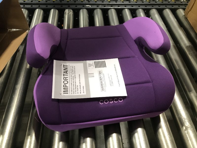 Photo 2 of Cosco Topside Child Safe Belt Positioned Backless Booster Car Seat, Purple Grape