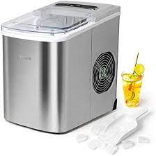 Photo 1 of Zyerch Ice Maker Machine Countertop, 26lb Ice Per Day, Large or Small Ice Option, Easy to Clean, Enjoy Endless Supply of Ice in Party, Office, Patio, Home
