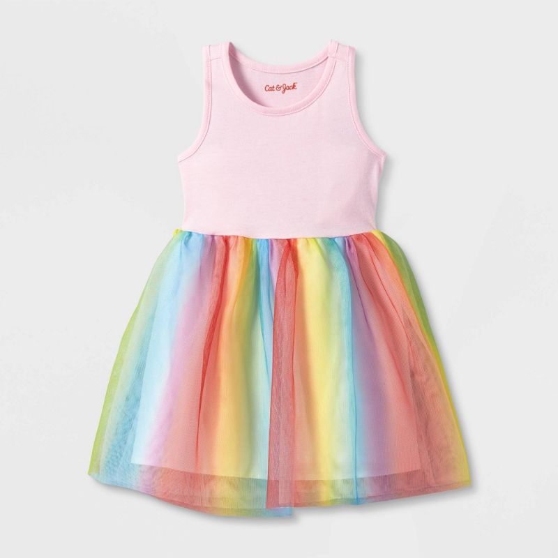 Photo 1 of Toddler Girls' Rainbow Tutu Tank Top Dress - Cat & Jack 3T