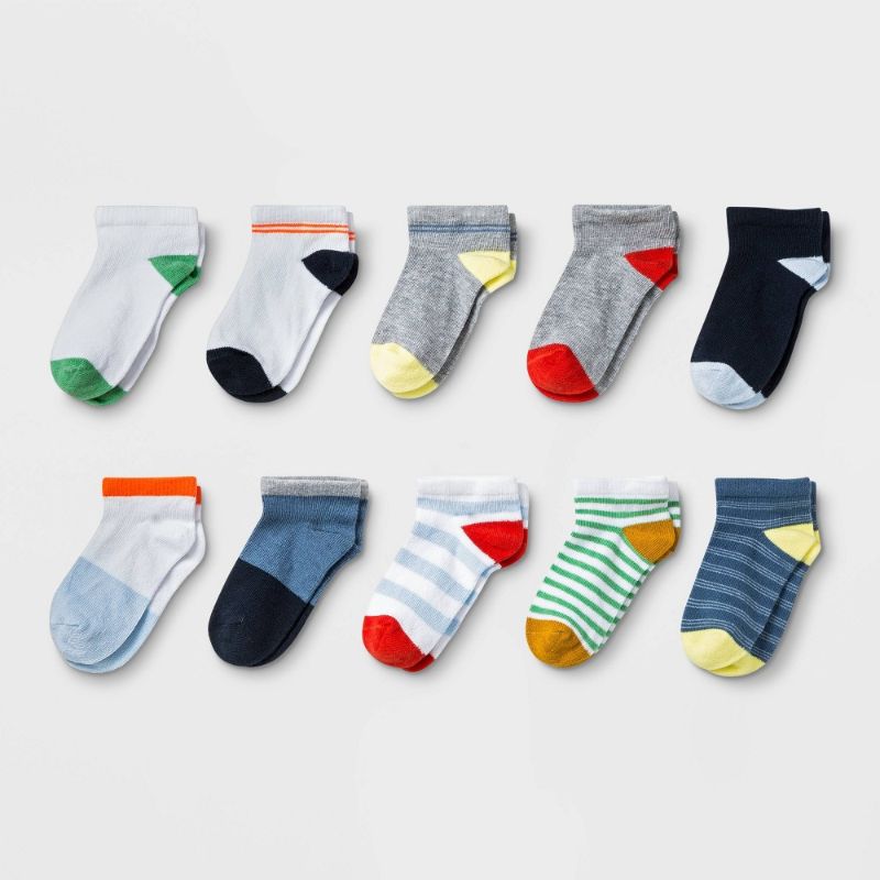 Photo 3 of [Size 2-3T] 2 Packs--Toddler 10pk Low Cut Socks - Cat & Jack™
